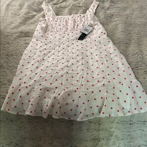5/$10 item Trixxi White Dress with Red Dots